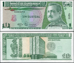 Guatemala. Banknote 1 Quetzal. 1990. Unc. Paper. Cat# P.73a - £3.74 GBP