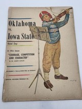 Oklahoma vs Iowa State Band Day Nov 9, 1963 Official Souvenir Football P... - £18.67 GBP