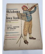 Oklahoma vs Iowa State Band Day Nov 9, 1963 Official Souvenir Football P... - £19.03 GBP