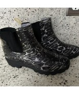 SEVEN7 Halifax Rain Booties SNAKE print SZ 10 NEW waterproof SOLD OUT - $39.32