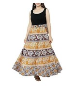 Women Wrap skirt Jaipur Cotton Maxi 38&quot;(Free Size upto 46&quot;-XXXL) Party Y... - £25.60 GBP