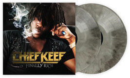 Chief Keef Finally Rich Vinyl New! Exclusive Limited Silver W/ Black Swirl Lp! - £44.71 GBP