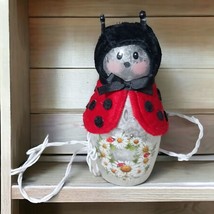 8&quot; Stony Creek - Vase Shaped Decorative Light - Hand-Painted Ladybugs an... - $40.00
