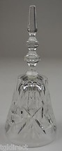Vintage Clear Cut Glass Etched Bell 7.25&quot; Tall Elegant Collectible Home ... - £13.89 GBP