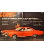 COMET - Mercury Comet Cyclone Hardtop GT Scoop Hood 1965 Vintage Print D... - $212.30 MXN