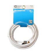 COMMERCIAL ELECTRIC 15&#39; RG-6 COAXIAL CABLE - $14.01