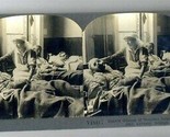 Ghastly Glimpse of Wounded in Hospital Keystone Stereoview World War One - $17.82