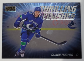 2019 - 2020 Quinn Hughes O-PEE-CHEE Platinum Foil Thrilling Finishes TF-23 Card - £3.92 GBP