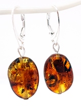 Natural Baltic Amber Earrings - Certified Baltic Amber - £49.92 GBP