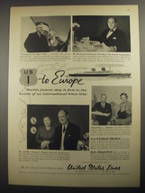 1956 United States Lines Cruise Ad - George Morrison, Raymond Greilsamer - £14.54 GBP