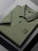 Men&#39;s Plus Size Embroidered Logo Short Sleeve Polo - $30.49