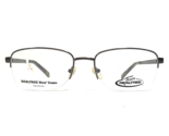 Realtree Eyeglasses Frames T103 GUN Gray Rectangular Half Rim Large 56-1... - $37.20