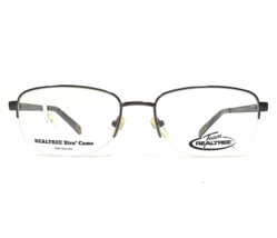 Realtree Eyeglasses Frames T103 GUN Gray Rectangular Half Rim Large 56-19-140 - £29.10 GBP