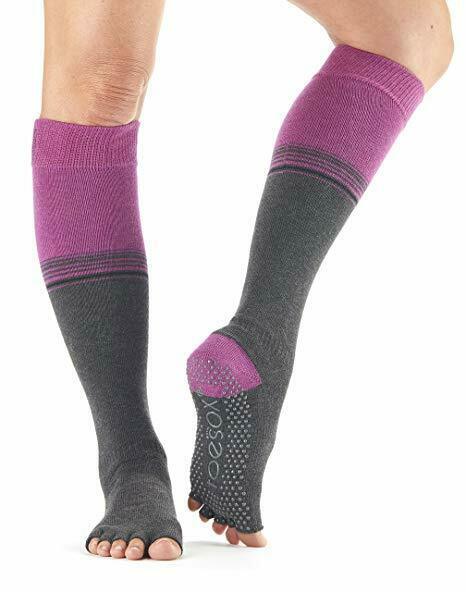 Primary image for ToeSox Grip Pilates Barre Socks Non Slip Scrunch Half Toe for Yoga & Ballet (S)