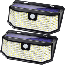Aootek Solar Lights Outdoor 182 Leds 2500Lm Solar Motion Sensor Lights I... - $31.49