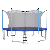 Asee&#39;m Trampoline Combo Bounce Jump Safety Enclosure Net W/ Spring Pad L... - £262.66 GBP