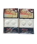 Vtg 1982 Table Art 6 Cavity Gourmet Chocolate Butter Molds Roses Flowers... - $19.79