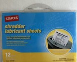 New Genuine Sealed Staples Shredder Lubricant Sheets, 6 Pieces Included - $11.29