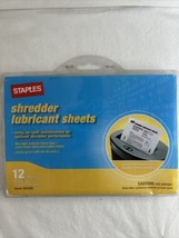 New Genuine Sealed Staples Shredder Lubricant Sheets, 6 Pieces Included - £8.86 GBP