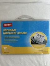 New Genuine Sealed Staples Shredder Lubricant Sheets, 6 Pieces Included - $11.29