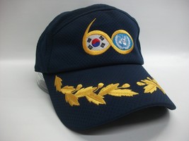 Korean War Veterans 60 Hat Blue Hook Loop Scrambled Eggs Baseball Cap - £15.72 GBP