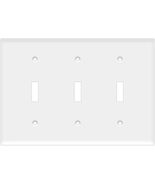 Minamei 3-Gang Toggle Switch Flexible Wall Plate Plastic Cover UL Listed - $6.92