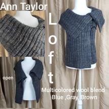 Ann Taylor LOFT Multicolored Wool Blend Sleeveless Knit Vest Size XS - £12.55 GBP