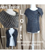 Ann Taylor LOFT Multicolored Wool Blend Sleeveless Knit Vest Size XS - £12.58 GBP