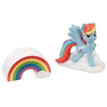 An item in the Toys & Hobbies category: My Little Pony Rainbow Dash Ceramic Salt and Pepper Shakers Set NEW UNUSED BOXED