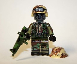 War on Terror US Army Solider Gas Mask desert Building Minifigure Bricks US - £6.44 GBP