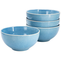 Meritage Sussex 4 Piece 6 Inch Reactive Glaze Stoneware Cereal Bowl Set ... - $49.03