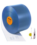 VEVOR Strip Curtain, 82&#39; Length x 8&quot; Width x 0.08&quot; Thickness, Clear PVC ... - $2,273.93 MXN