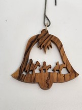 Vintage Wood Nativity Ornament 3 Wise Men Bell Shaped - £4.38 GBP