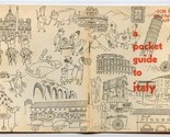 A Pocket Guide to Italy Department of Defense 1956 DOD PAM 2-4  - $13.86