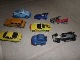 8 toy cars,Tonka,Motor Max,mattel, 1 motorcycle - £7.77 GBP