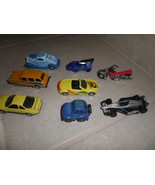 8 toy cars,Tonka,Motor Max,mattel, 1 motorcycle - $9.89