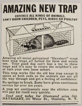 1947 Print Ad Havahart Animal Traps Catches All Kinds Ossining,New York - £6.98 GBP