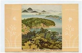 Morning Calmness of the Island drawn by Helmai Nozoe Postcard Japan NYK Line  - $17.82