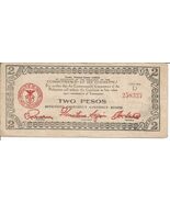 1943 Philippines  2 Pesos  Mindanao Emergency Notes  Circ. # 13 - $14.84