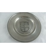 Vintage souvenir Karnten Austria Pewter Plate Plaque Ashtray 8&quot; x 8&quot;  20 Cm - $25.76 CAD
