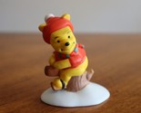 Winnie The Pooh Christmas Village Pooh Putting on Skates Figurine Tree B... - $12.00