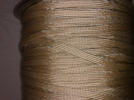NEW Tan 550 Paracord Nylon Paraline Flat Hollow Cord Coreles in All Sizes - £4.45 GBP+