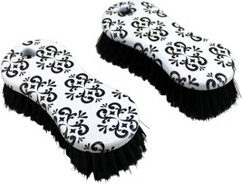 2 Pack Multi-Purpose Scrub Brush with Printed Design – Heavy Duty Cleani... - $9.88
