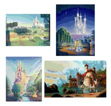 4 Sets PRINCESS PRINCESSES CASTLE CRYSTAL DAYLIGHT Counted Cross Stitch ... - £8.28 GBP