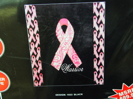 Pink Ribbon Ribbons Warrior Cancer Queen Size Blanket Bedspread - £42.08 GBP