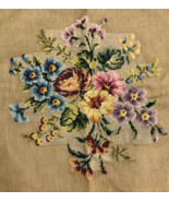 Hiawatha Heirloom English French Floral Preworked Needlepoint Canvas 23” - €63,38 EUR