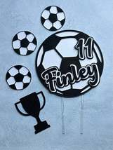 Personalised football inspired cake topper set - £7.72 GBP