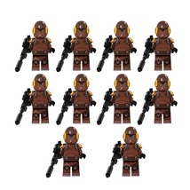 10pcs Star Wars Desert Spec Ops Battalion Clone troopers Minifigures Set - £18.82 GBP
