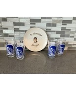 President John F Kennedy JFK Tumbler / Drinking Glass, Blue White Star S... - $510.21 MXN