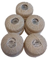 Dollfus Mieg &amp; Cie France DMC No 10 130 yd Crochet Thread Superba Ivory 6 count - £18.65 GBP